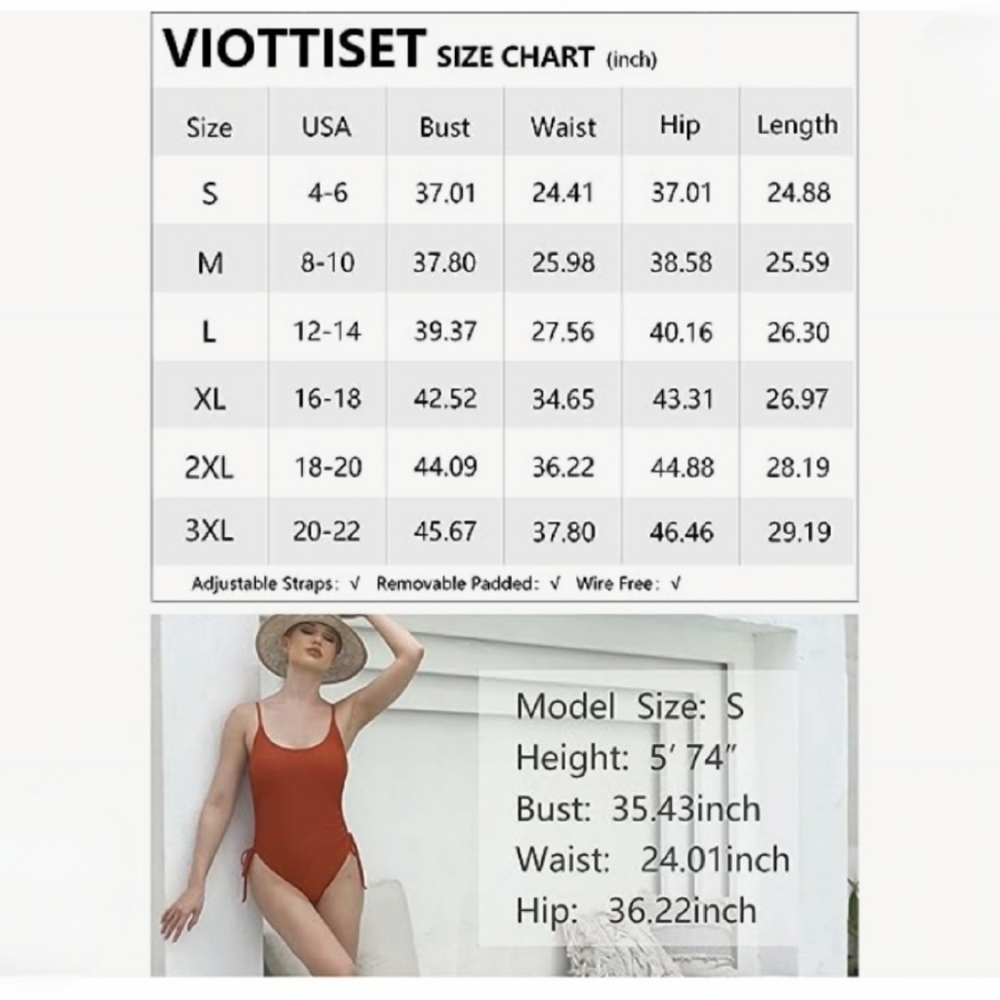 Women's Ruched High Cut One PieceSwimsuit Tummy Control - NWOT - Picture 6 of 6
